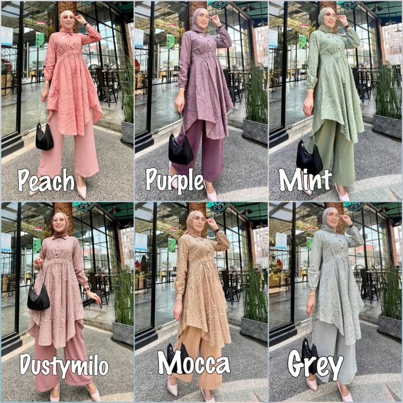 CASSIA SET by ori GLAMZ GLZ setelan celana + tunik