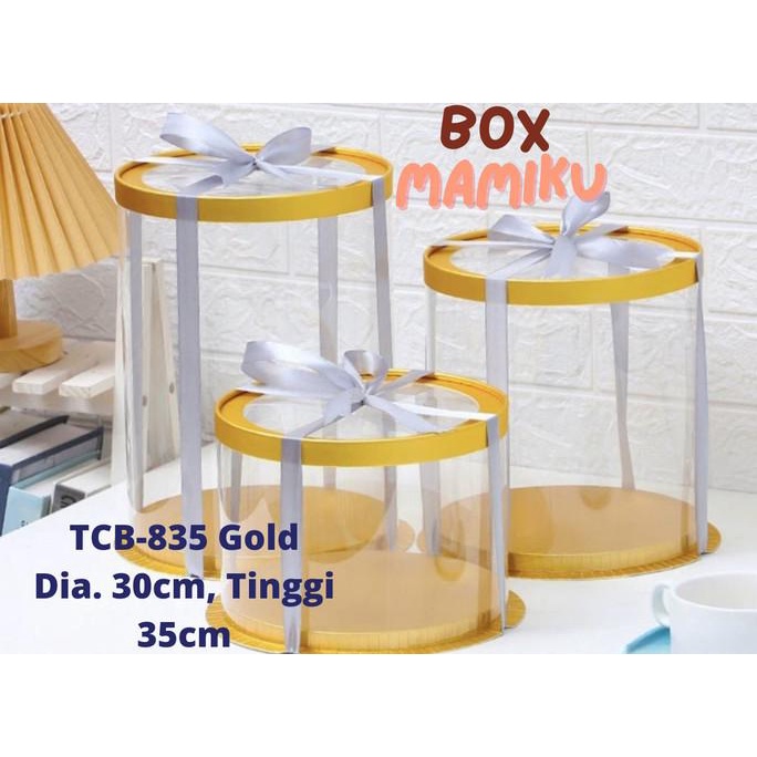 

[COD] Tabung Kotak Kue Mika Cake Box Diameter 30cm Tinggi 34cm Hadiah Bunga [COD]