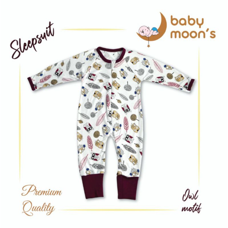 SLEEPSUIT DITA BABY/SLEEPSUIT MOONS/BAJU BAYI PREMIUM