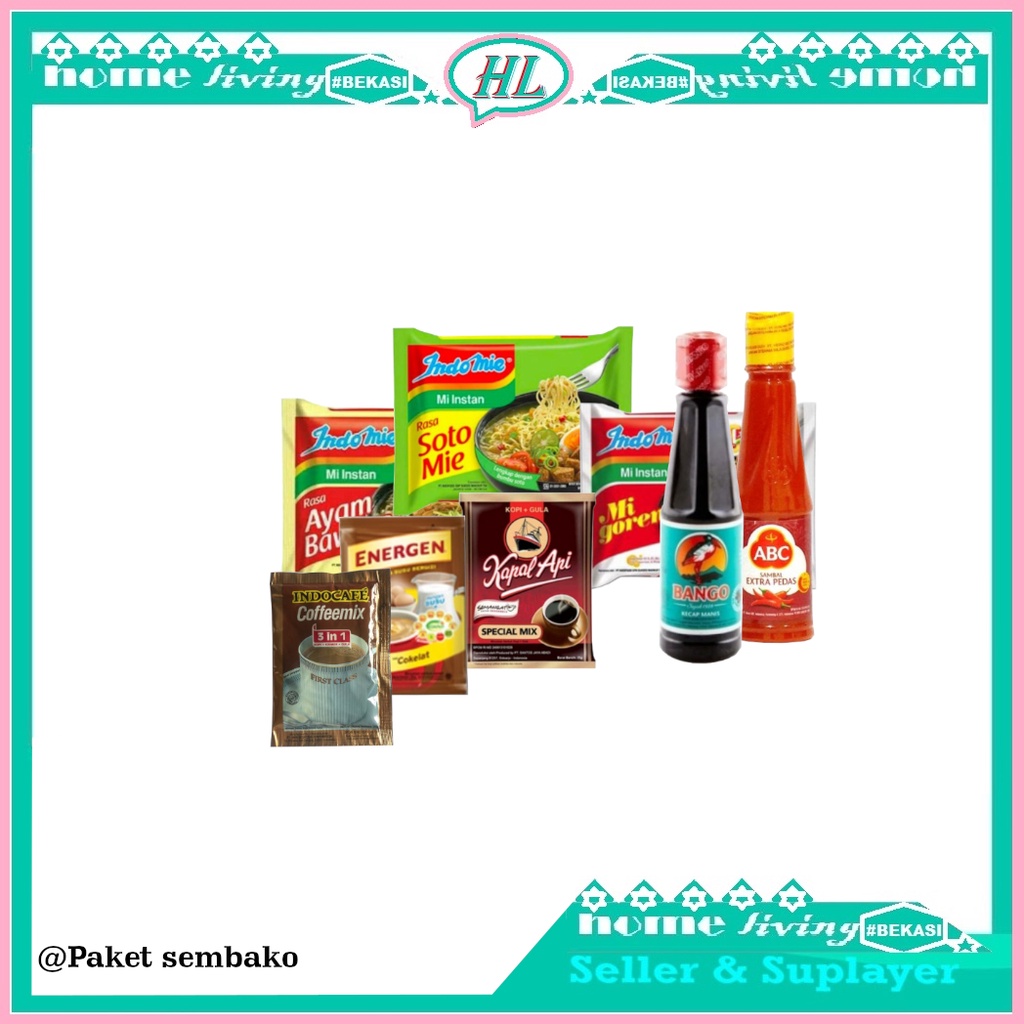 

promo paket sembako KOPI SAOS INDOMIE KECAP MANIS