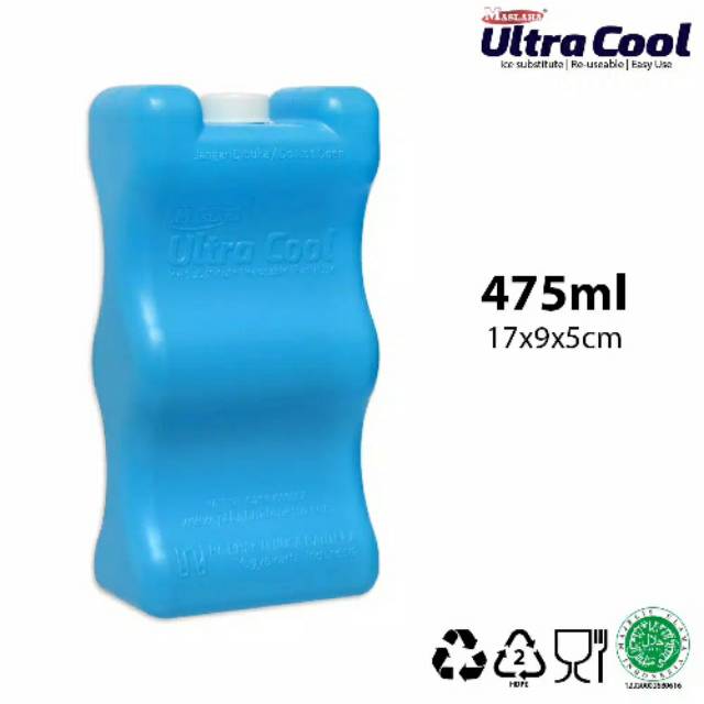 Ultra Cool Ice Pack Lekuk 475 ml(17×8.7x4.8 cm) pendingin ASI, vaksin