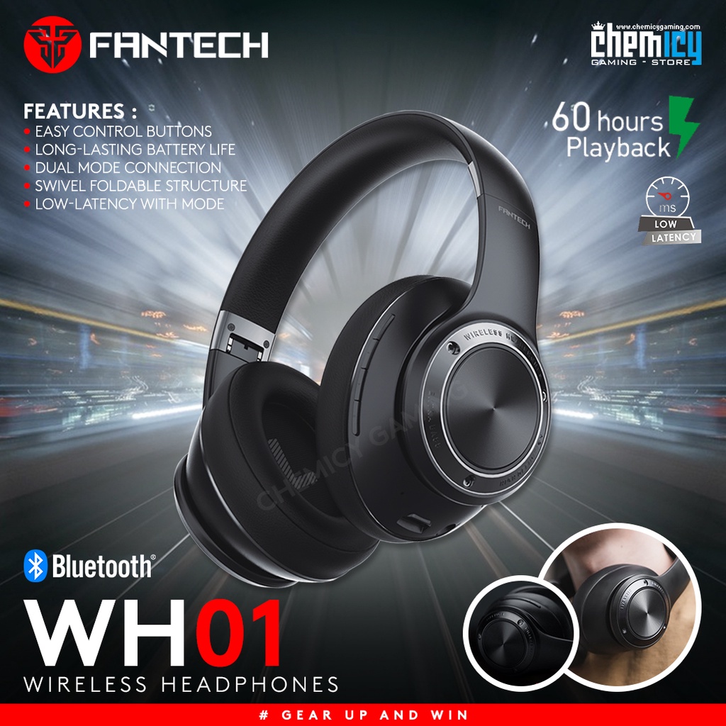 Fantech WH01 Wireless Bluetooth Gaming Headphones