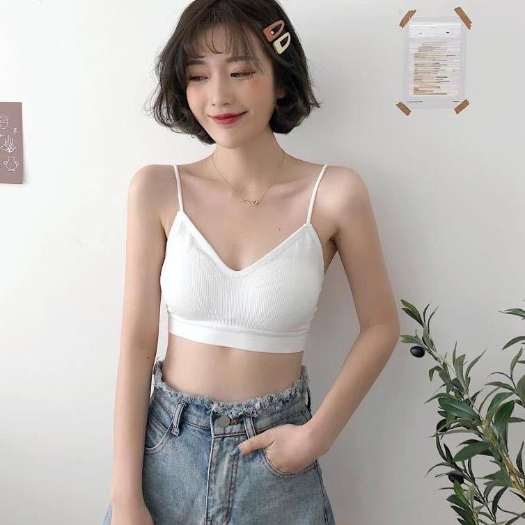 Potongan spesial--✨WINGALERY✨ Bra Wanita Tanpa Kawat Bahan Halus Pakaian Dalam bralette Push Up Elas