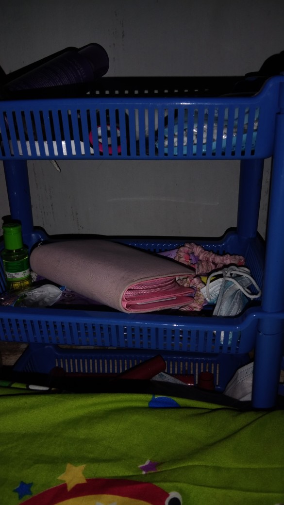 Rak Plastik 3 Susun Kecil 30x19x39cm Rak Susun Portable Serbaguna Multifungsi  800gr