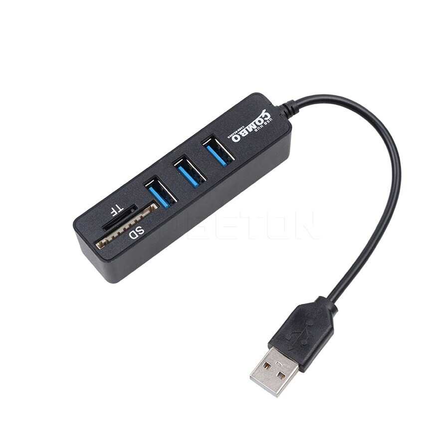 Kebidu Portable USB Hub 3 Port with Card Reader - MUP256 ( Mughnii )