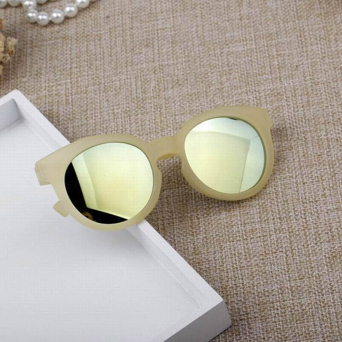 Kacamata Anak Laki Laki 2 Tahun Gaya Murah Keren 3 Tahun Lensa Hitam Sunglasses-Kuning