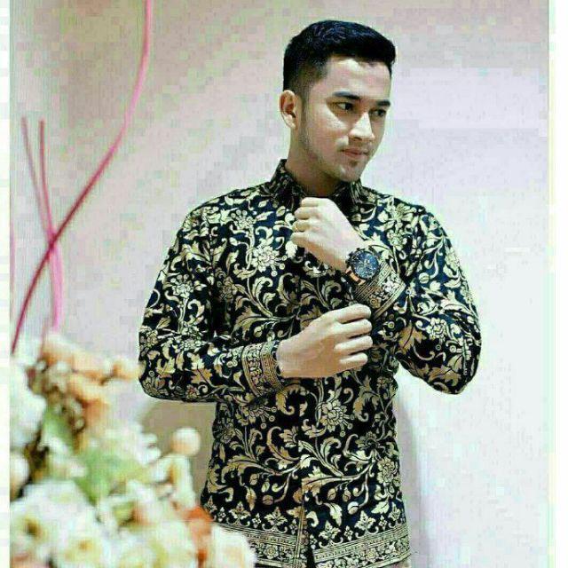 Seragam Keluarga Maura Couple Sania Ruflle Batik Couple Ori Ndoro Jowi - Motif Bakung Prada-KEMEJA