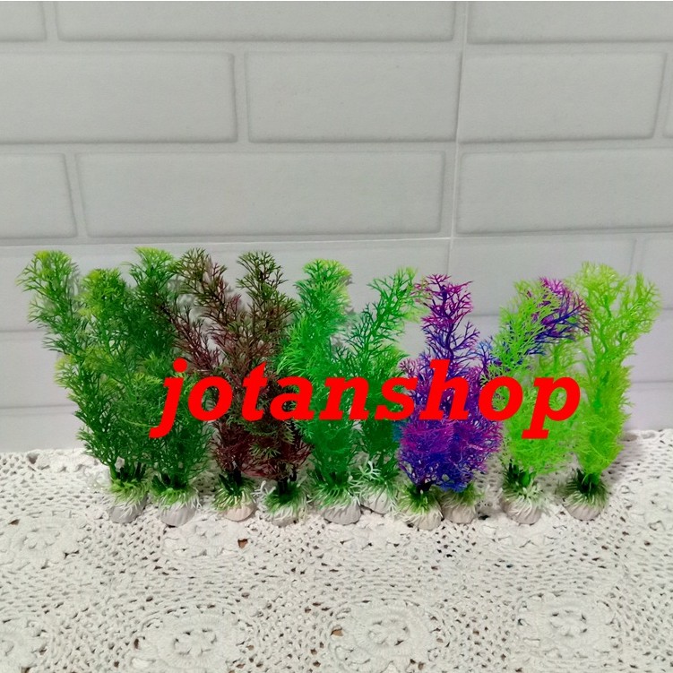 Tanaman Kembang KD 20cm medium pohon hiasan plastik sintetis aksesoris aquarium aquascape