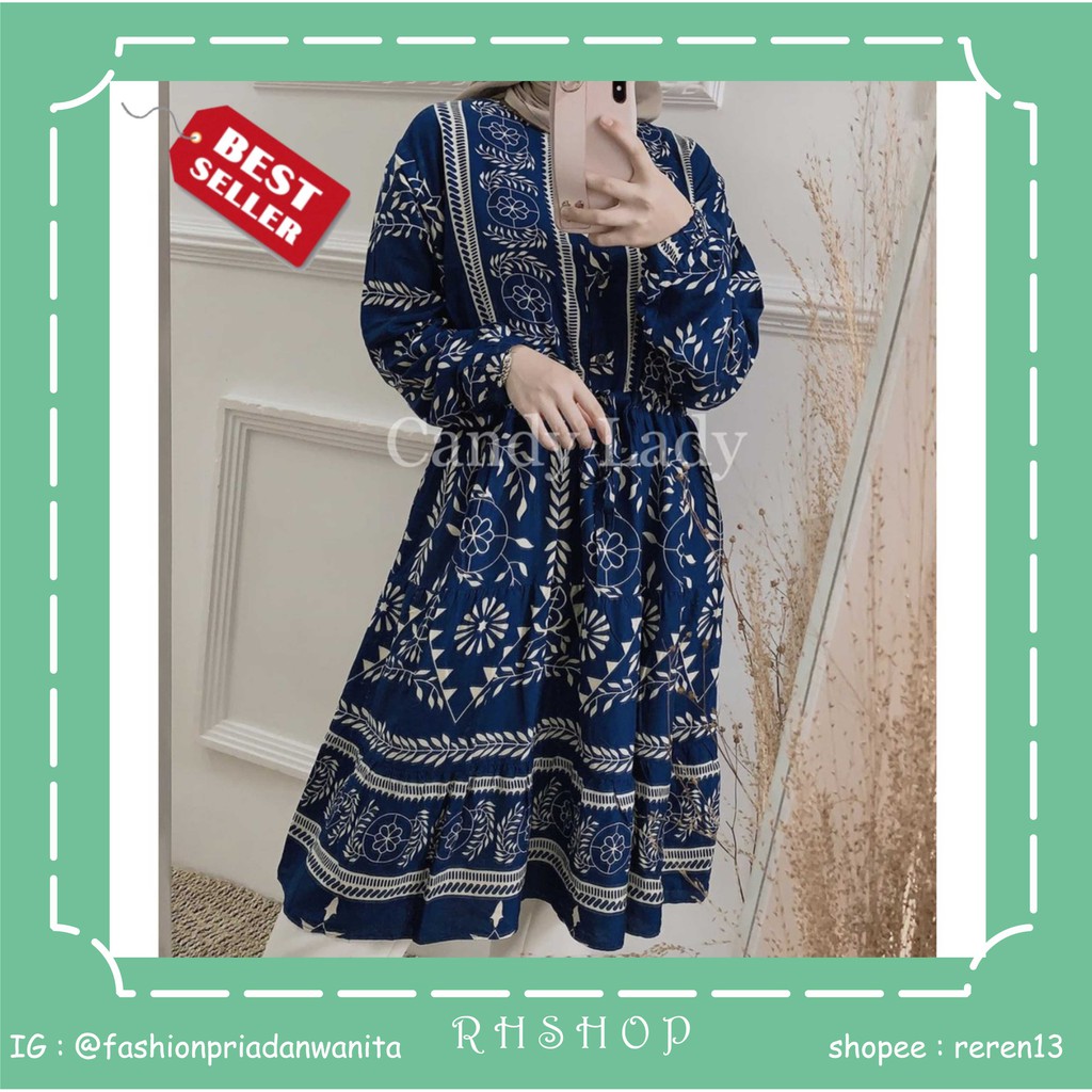 TUNIK ETNIK TUNIK CASUAL  TUNIK MURAH ATASAN WANITA TUNIK KATUN RAYON TUNIK MOTIF ABSTRAK