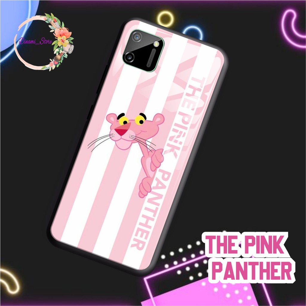 Back case glass the pink panther Realme C1 C2 C3 U1 2 2 Pro 3 Pro 5 5i 5s Pro 6 Pro X Xt C11 DST1657