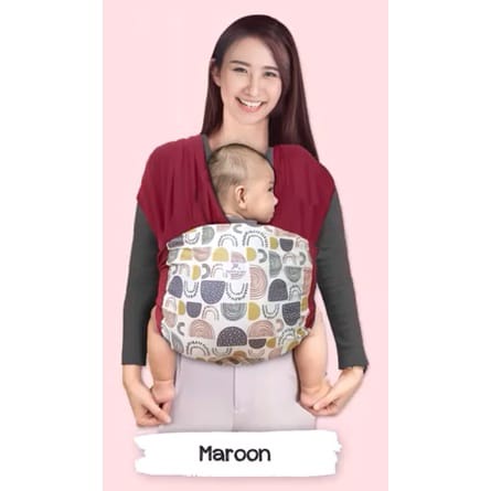 Mom's Baby Gendongan Bayi Instan Baby Wrap dengan Sash Belt Wilona Series - MBG 4007