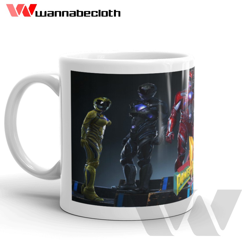Mug Power Rangers Gelas Power Rangers Hadiah Koleksi Souvenir Mug Anak Superhero Power Rangers v5