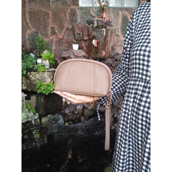 Dompet Wanita Papirut  Bapau Kulit Jeruk Sintetis Terlaris Skat Kartu COD-Moka