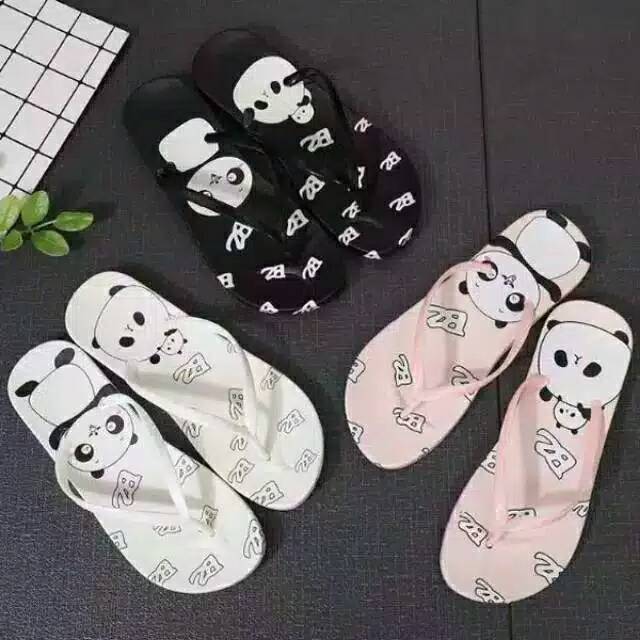 RDR SHOES sandal wanita motif panda