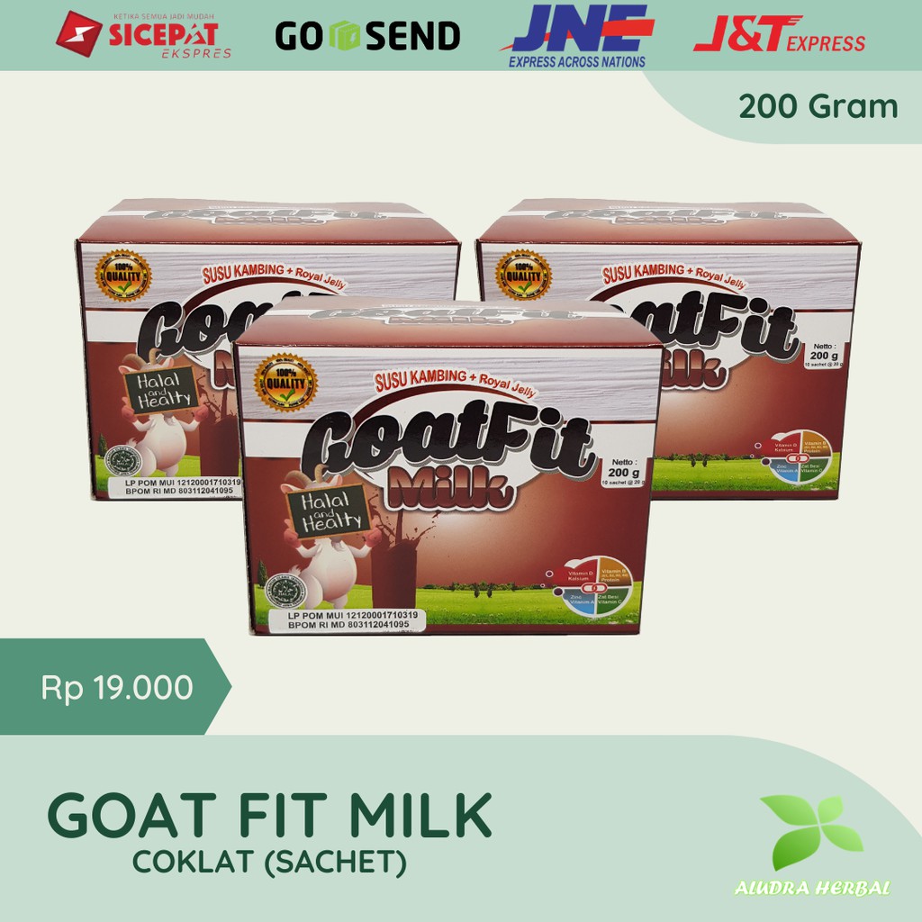 

Goat fit Milk Sachet Coklat Plus Royal Jelly Goatfit Susu Kambing