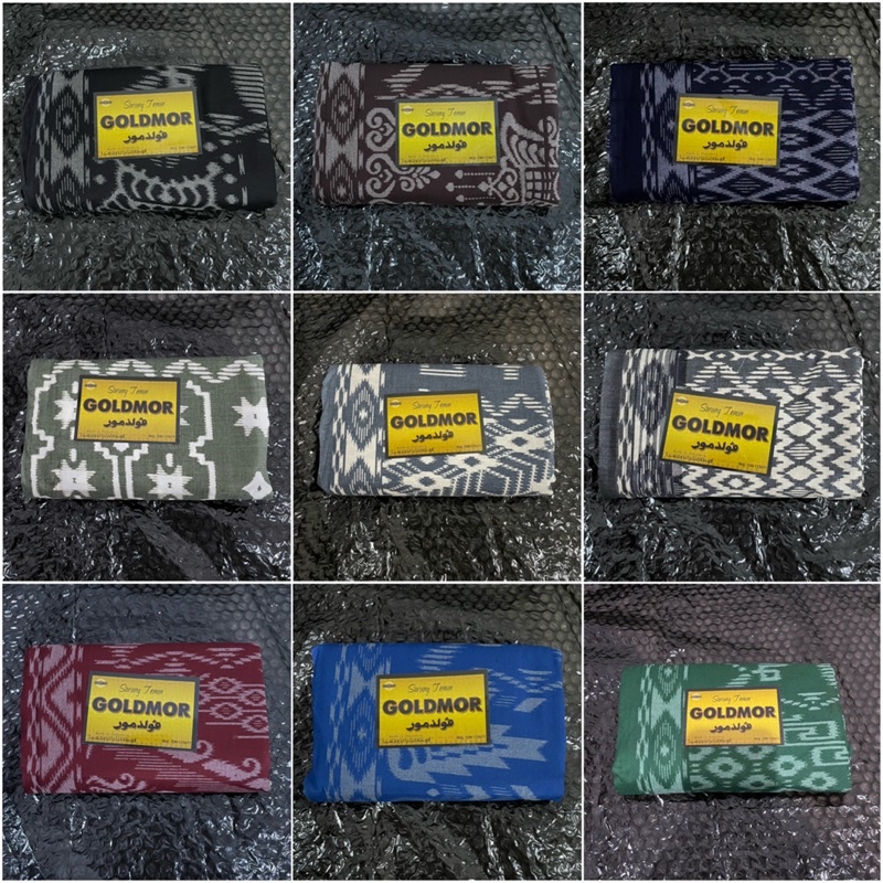 10 Pcs Sarung Goldmor By Wadimor - 1 Box Sarung Tenun Motif Random