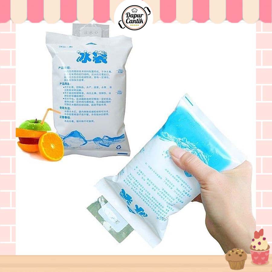 Ice Gel Pack 200 ML 100ml  Blue Cool Jelly Cooler Kantong Air Es Pendingin Cooler Bag tas ASI