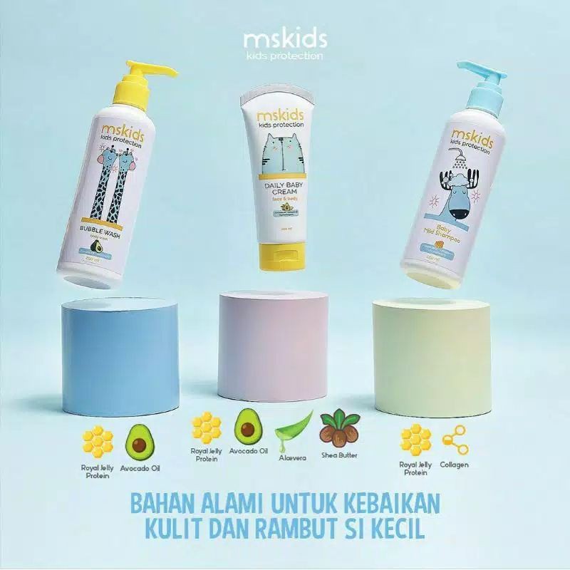 MS KIDS BY MS GLOW MSKIDS PAKET ISI 3 perawatan si kecil buah hati - ORIGINAL