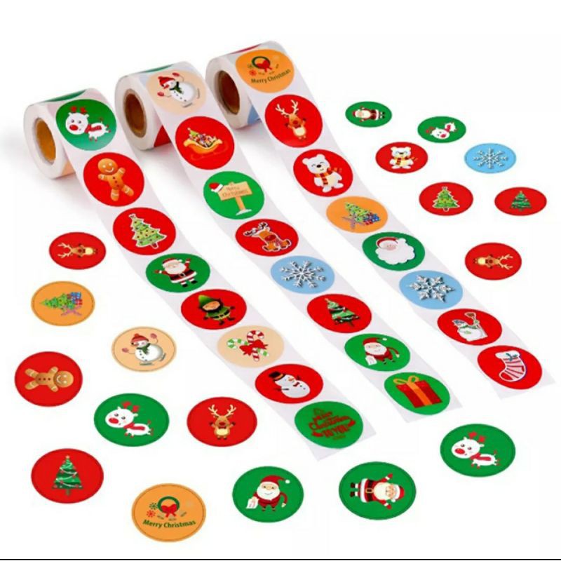 

25 Pcs Stiker Natal