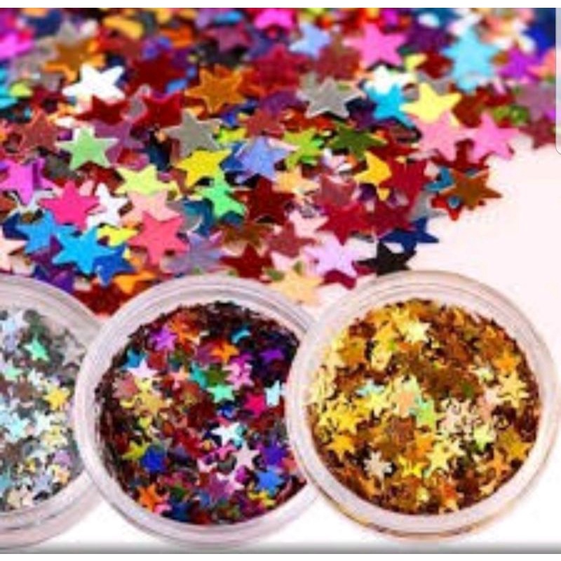 Gliter Bintang Glitter Motif / Gliter Bubuk / Florence / glitter