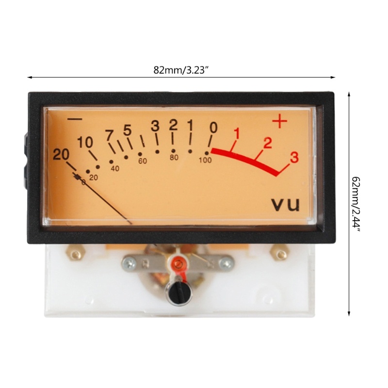 Zzz VU-Ammeter DB-Gauge Flat Discharge Portable Dengan Power Meter