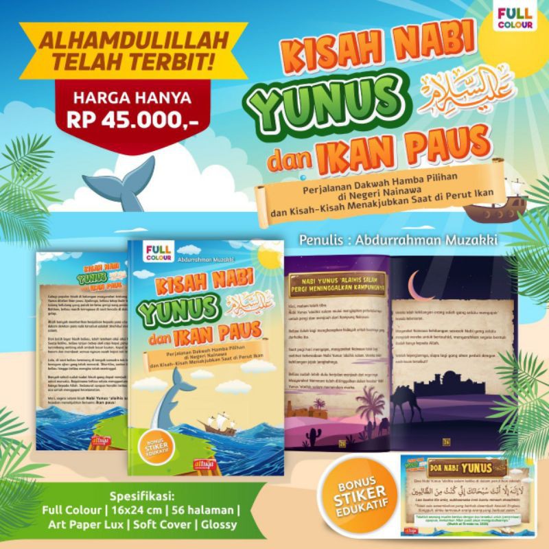 Kisah Nabi Yunus Dan Ikan Paus (Full Colour)