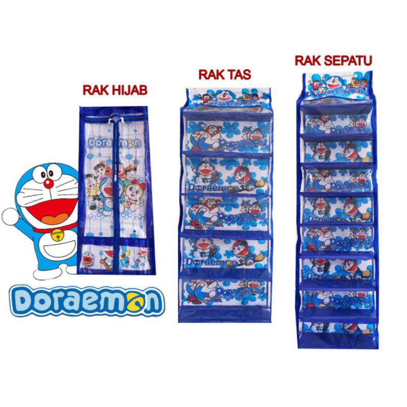 HBO set 3 IN 1/rak set gantung 3 IN 1/rak set HBO 3 IN 1(rak tas+rak sepatu+rak jilbab)