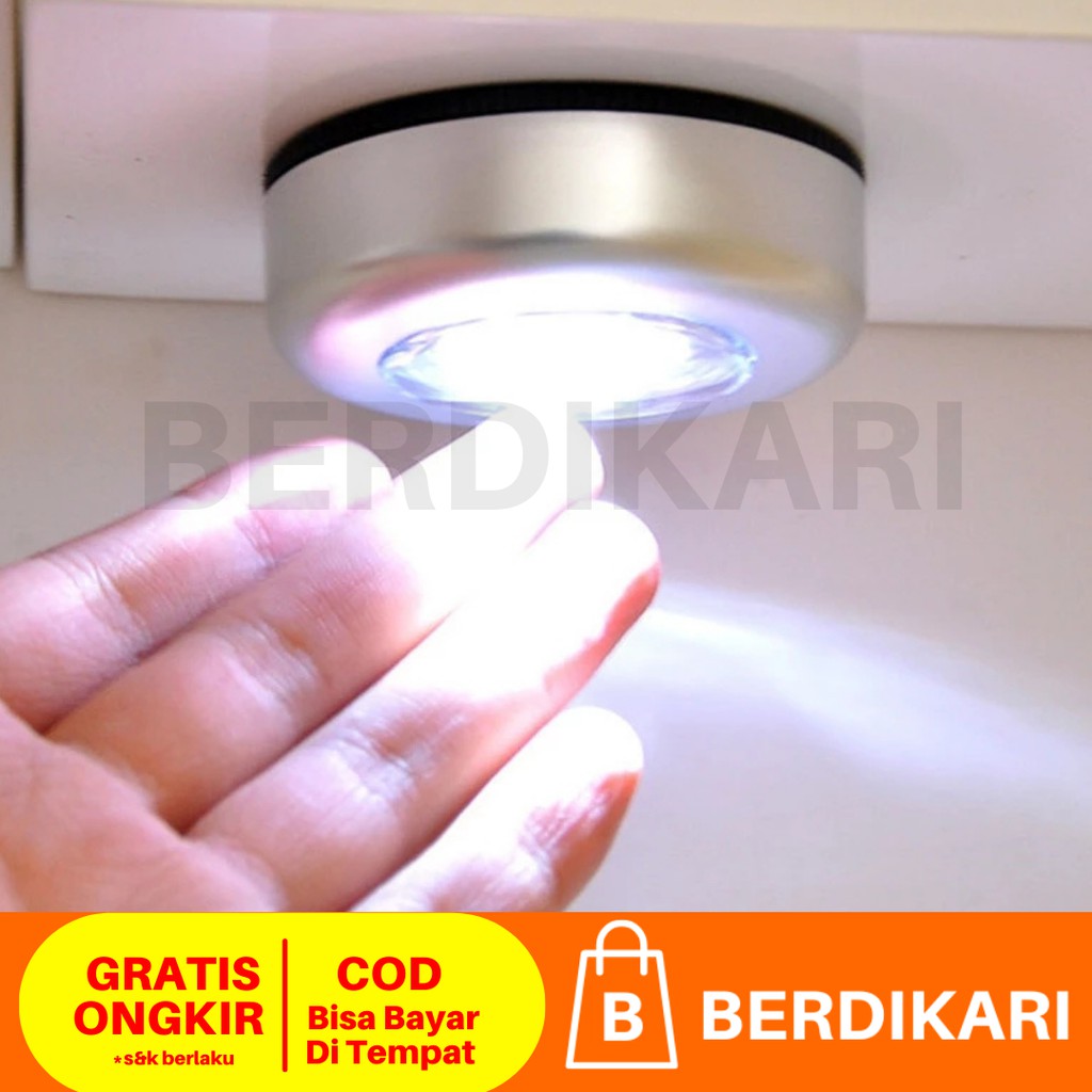 Lampu LED Tempel / Lampu Darurat LED Tempel cukup ditekan