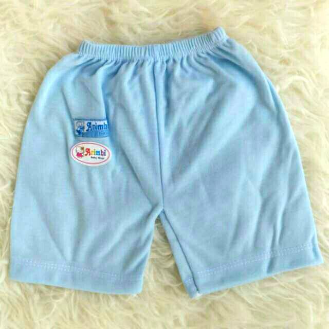 3PC Celana  Pendek  Bayi  Polos  Berwarna Shopee Indonesia