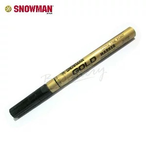

Snowman Gold Emas Extra Fine Pen Marker Permanent No. EFSP