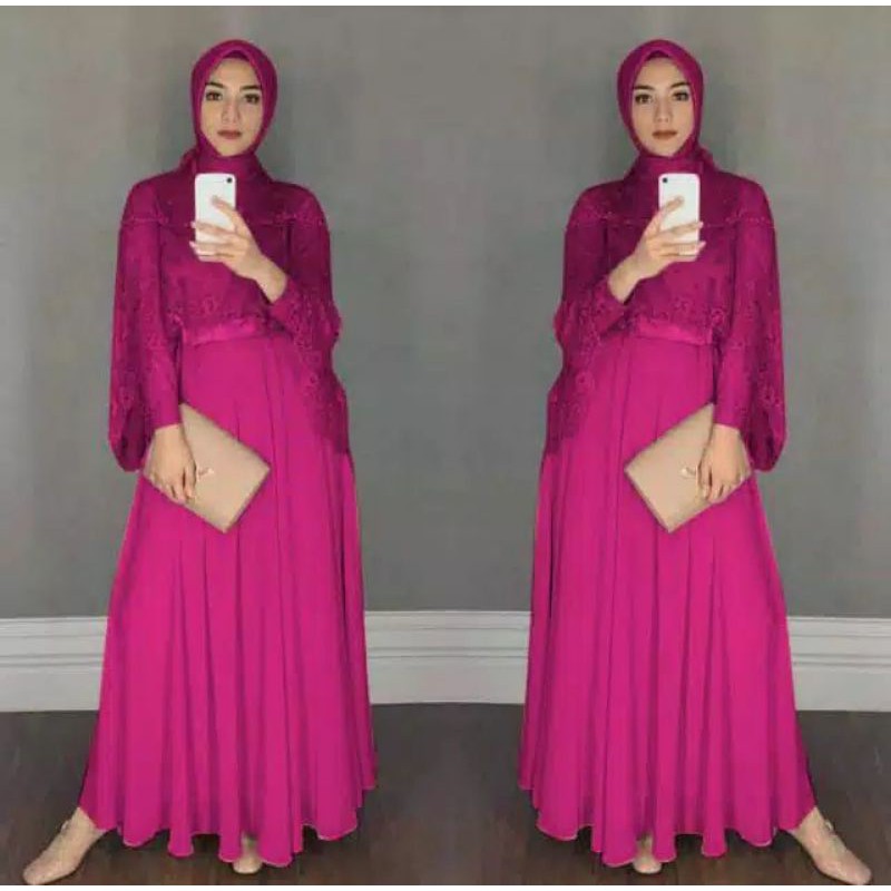 XOS - MAXI CHIKITA / MAXI DRESS WANITA / MAXI HIJAB TERBARU / MX GAMIS / FASHION MUSLIM / BISA COD✅