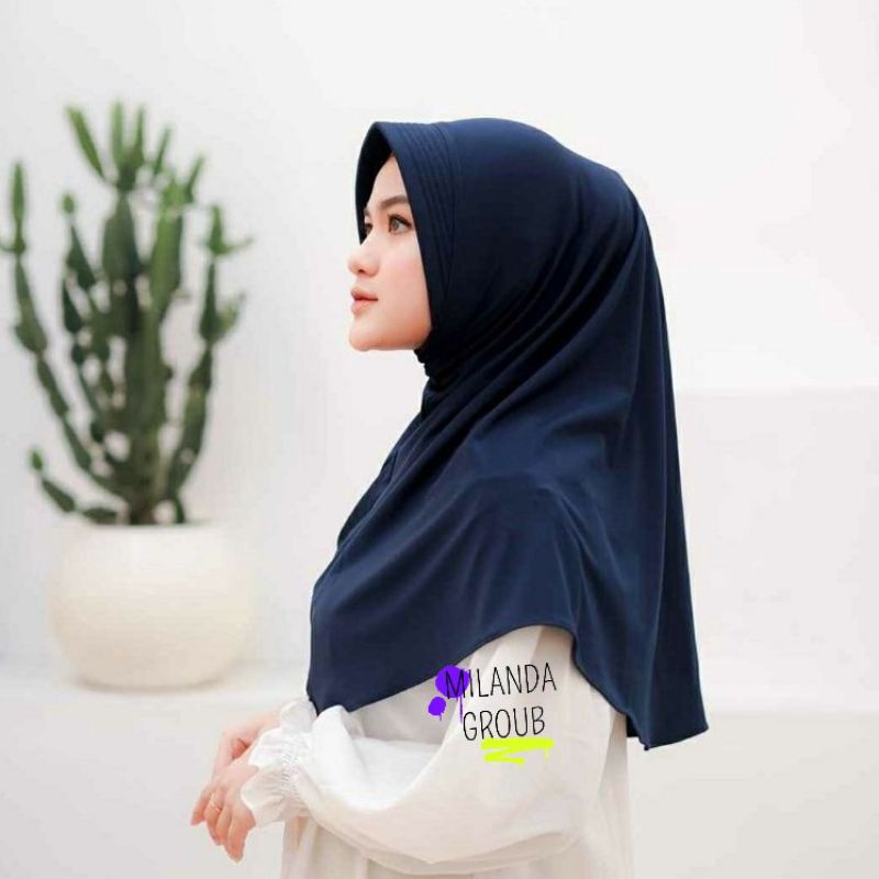 Hijab Bergo Hamidah Bergo Oval Jersey premium Harian PD70 PB70