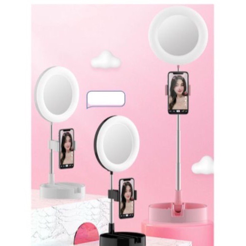 cermin makeup lampu led