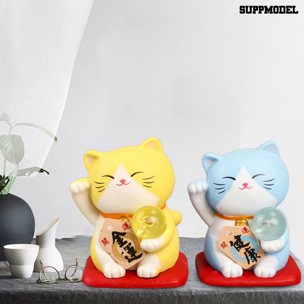 7pcs / Set Figure Kucing Maneki Jepang Tersenyum Anti Karat Untuk Anak Perempuan