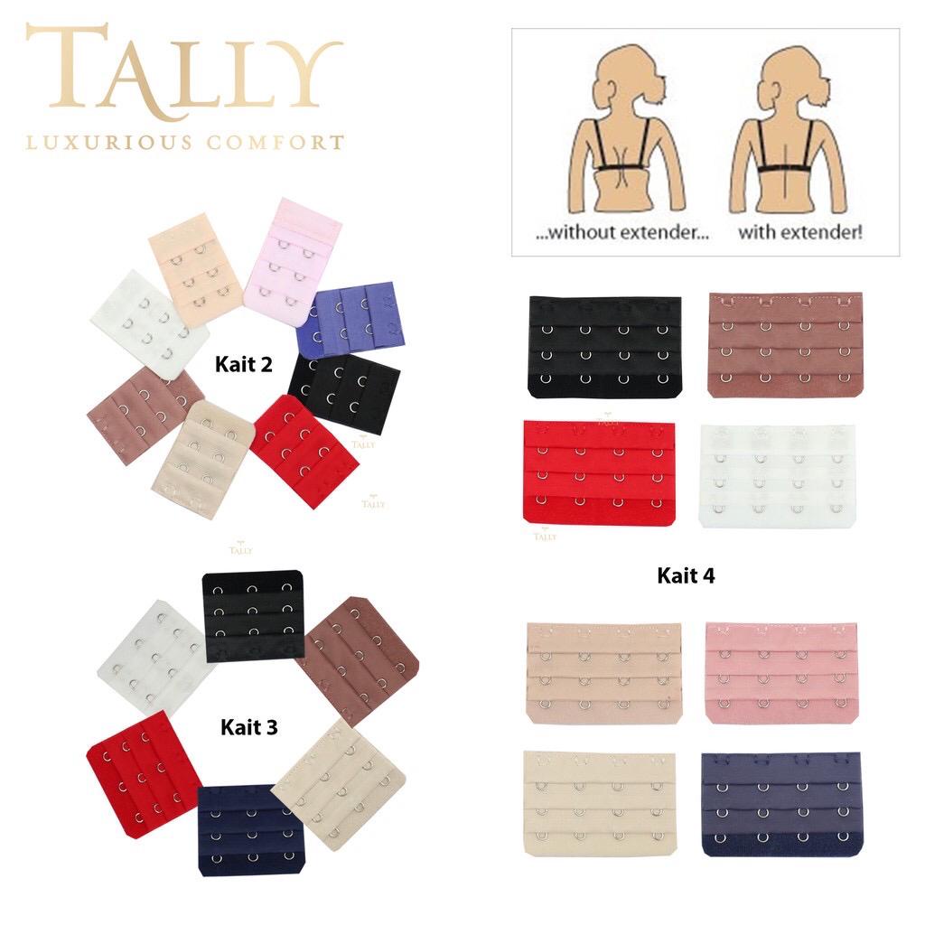 TALLY  KAIT BH BRA TALLY -TALLY Kait Bra Extension Biasa Sambungan Bh BRA EXTENSION 2 &amp; 3 KAIT SAMBUNGAN KAIT BRA | kait BH Ibu Hamil Menyusui Sambungan Bra | BRA EXTENDER