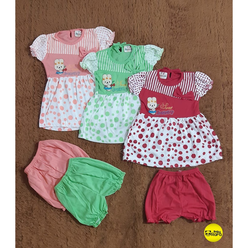 Dress Bayi  FAUZAN 3  18 Bulan  Setelan Baju  Bayi  
