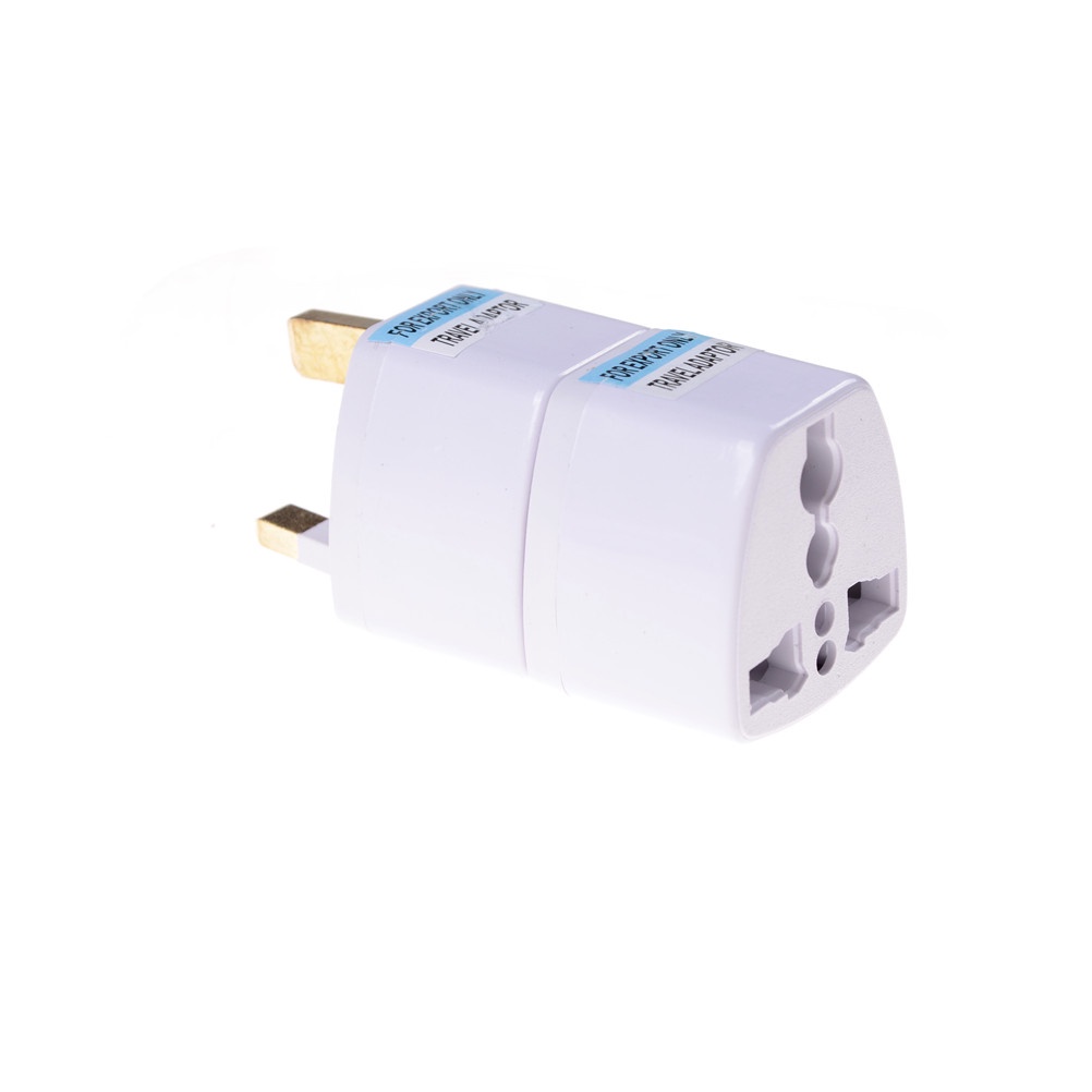 (LUCKID) 1pc Adapter Konverter AC Power Tipe G 3 Pin Plug UK Universal Untuk Travel