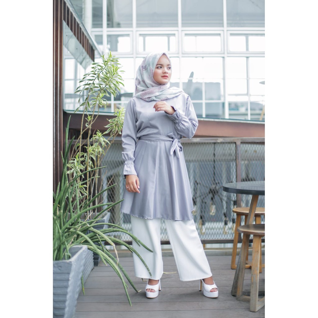 BAJU HIJAB BANDUNG/ DRESS MUSLIM/ DRESS PEPLUM  /DRESS ABU