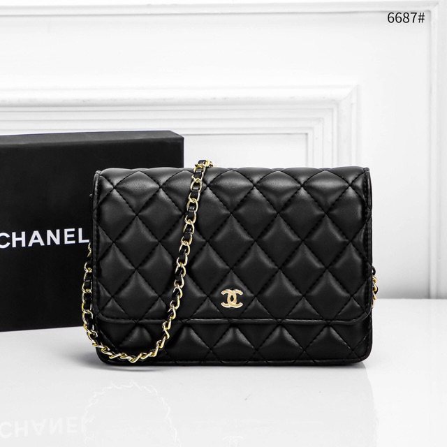 CHANEL WOC GHW LAMBSKIN WITH BOX 6687_