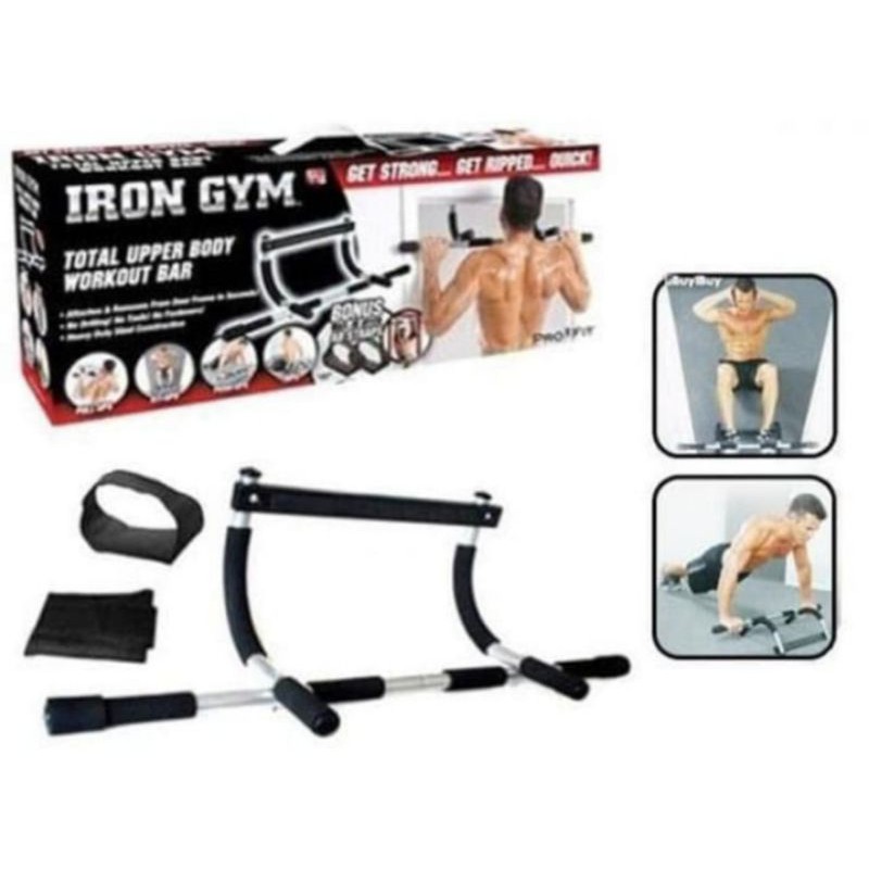 Pull Up Bar Door Chinning Up Alat Pull Up Pintu Di Rumah Perlengkapan Fitness Iron Gym Portable