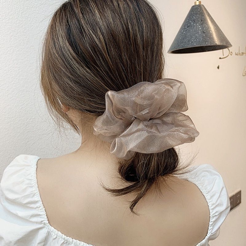 Scrunchie Organza - Kunciran Ikat Rambut Korea (besar) Cepol Hijab/Jilbab