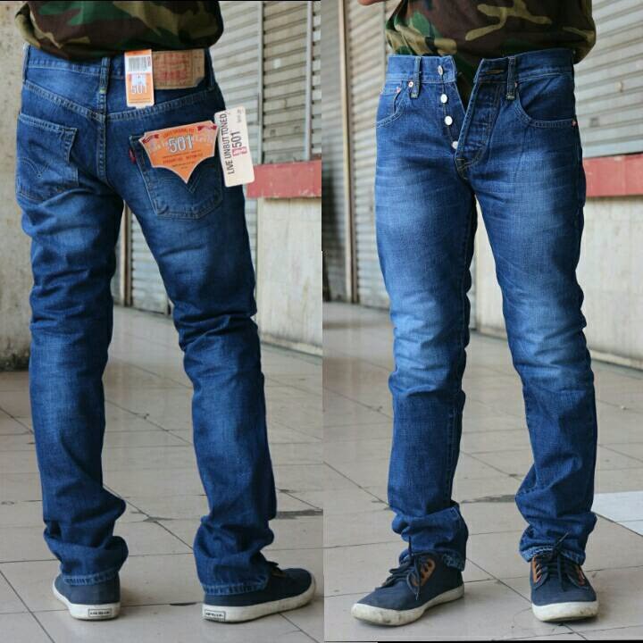 DISKON Celana Jeans Levis Original 501 Biowash Scraf Light Impor USA MURAH MERIAH