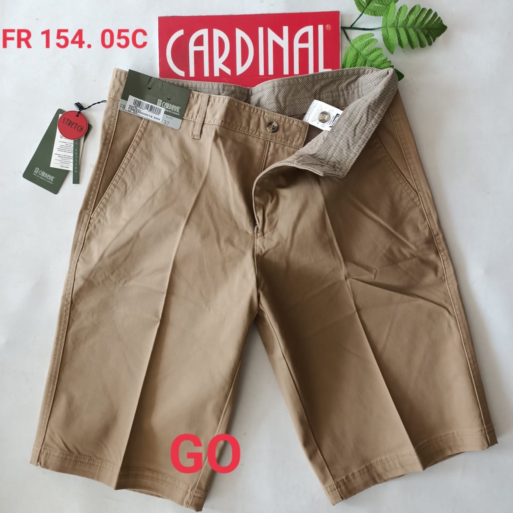 gof 30 CARDINAL FBBXX Celana Pendek Polos Stretch Kotak Motif Original Celana Santai Laki-Laki