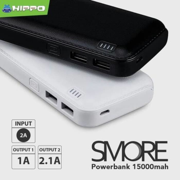 Hippo Power Bank Smore 15000Mah ( 15000 Mah ) - Putih