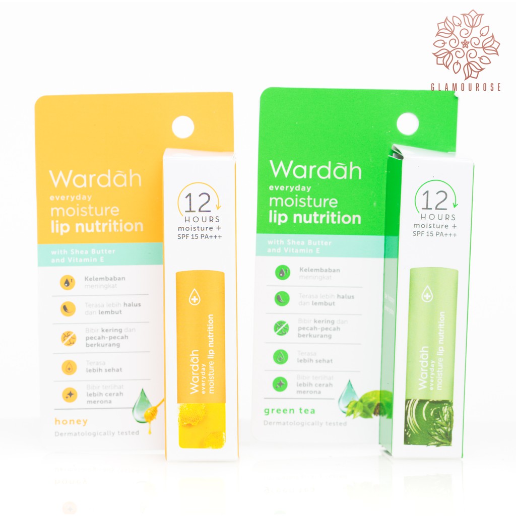 ❤️Glamouroseshop❤️ Wardah Everyday Moisture Lip Nutrition SPF 15 PA++