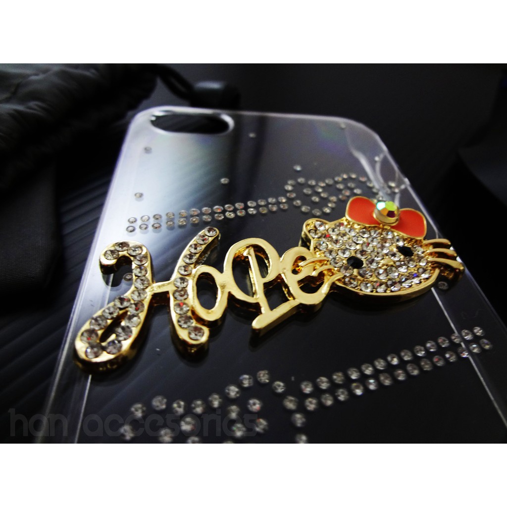 Iphone 5G / 5S Bling Case Fashion Motif Hello kitty Hope | Hardcase Hello Kitty