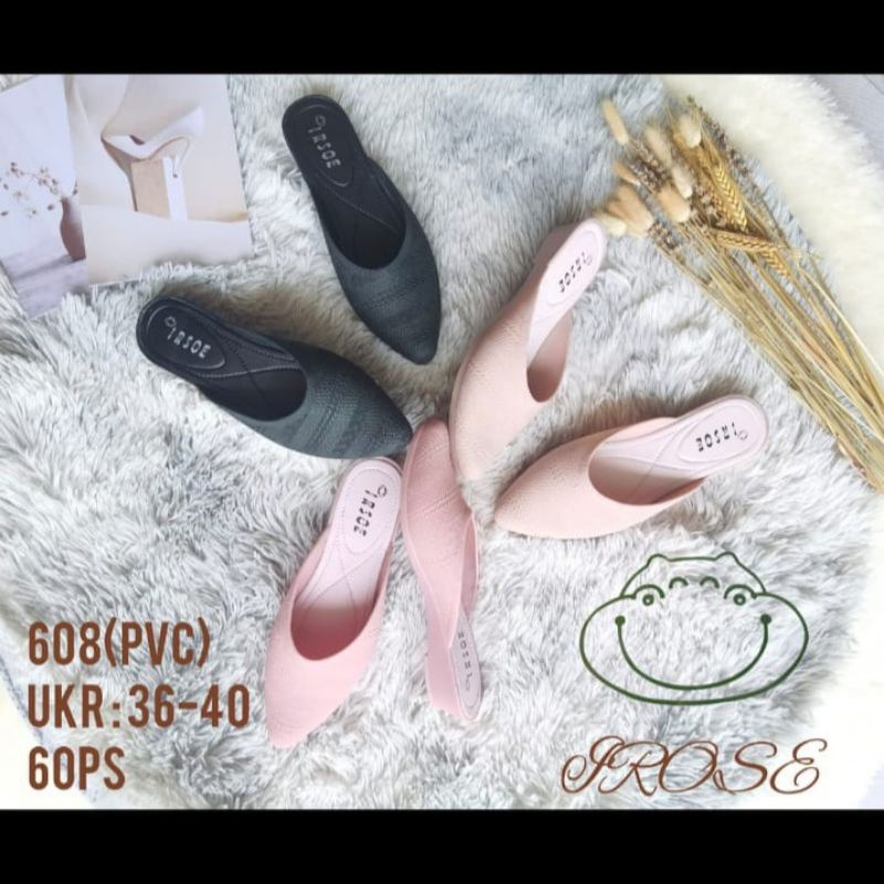 Sendal Wanita Wedges Selop Karet Jelly Wedges Porto Lady DTA / Sepatu Sandal Wanita Selop Jelly / Sendal Selop Karet / Sandal Selop