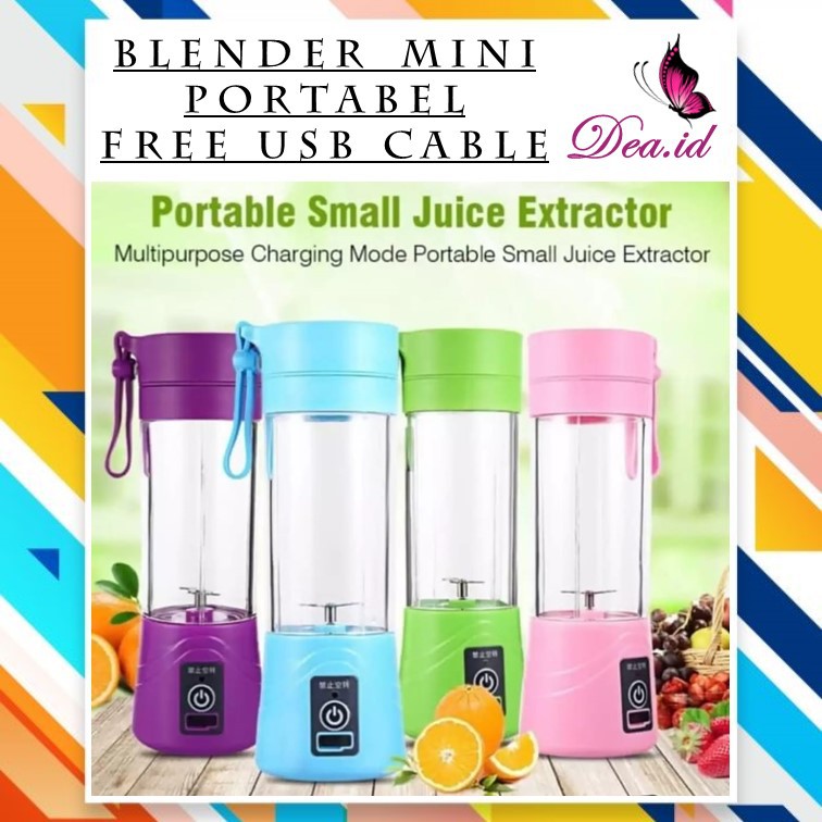 [DEASTORE] JUICE CUP - BLENDER MINI PORTABEL / USB BLENDER JUICER / FREE USB CABLE - RECHARGEABLE