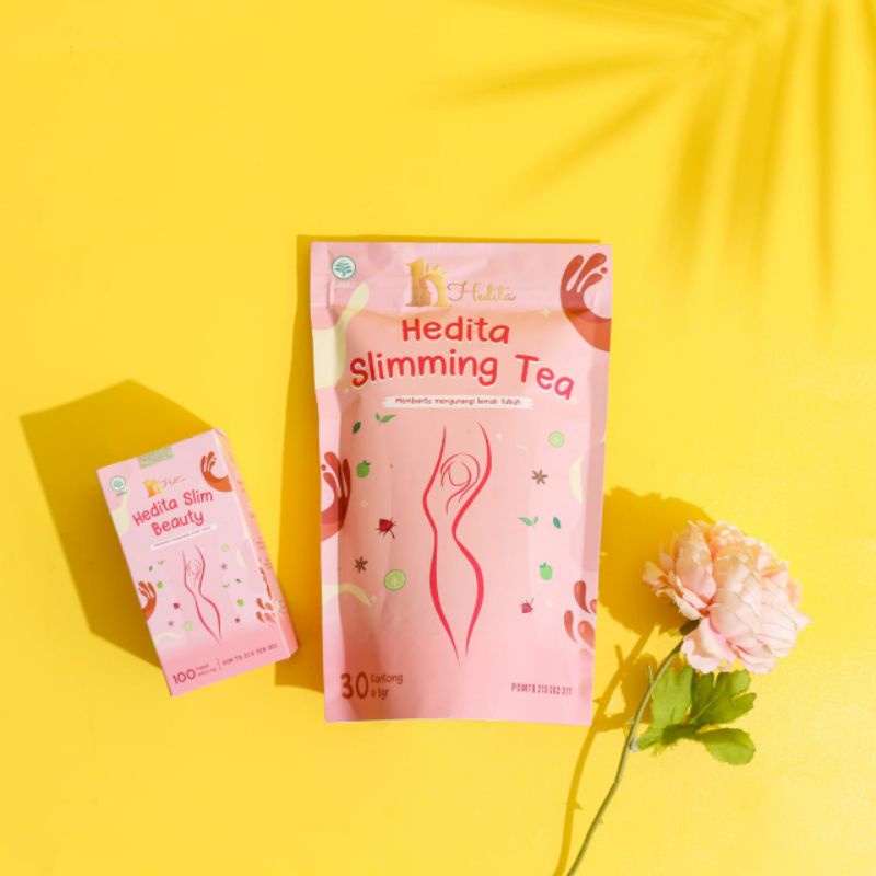 AMPUH  PELANGSING BPOM HEDITA KAPSUL DAN SLIMMING TEA DIET AMAN HERBAL TANPA EFEK SAMPING