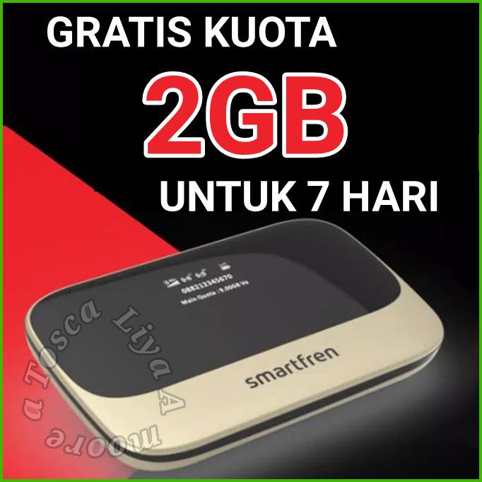 MiFi 4G Modem WiFi 4G Smartfren 4G Andromax M3S - FREE KUOTA 60GB - Emas